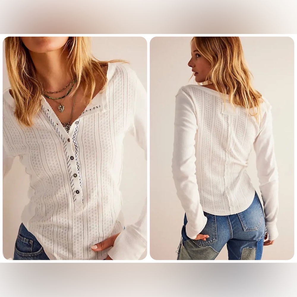 Free People We The Free Rosi Henley - Ivory